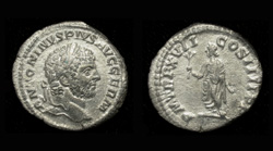 Caracalla, Denarius, Genius of the Senate reverse!